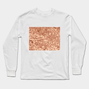 Molten copper coloured abstract background Long Sleeve T-Shirt